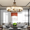 Modern Farmhouse Crystal Chandelier Black Antique Pendant Light Ceiling Fixture