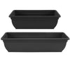 Trough Plant Pot Long Plastic Planter Outdoor Garden Window Herb Flower Box