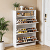 3 Drawer Shoe Rack Shoes Storage Cabinet Wooden Cupboard Organiser Holder Stand