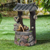 Garden Water Feature Fountain LED Lights Indoor Outdoor Statues Ornament Cascade