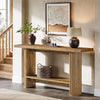 Modern Console Table for Entryway 55-Inch Wood Narrow Sofa Table for Living Room