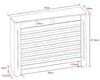 Radiator Cover Cabinet Modern MDF Wood Grey White Anthracite Small Medium Large