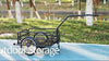 Folding Bicycle Cargo Storage Cart and Luggage Trailer with Hitch Black