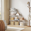 6-Cube Modular Wire Storage Unit,Closet Organizer Shelve for Bedroom,Living Room