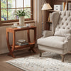 Solid Wood End Table 2-Tier Modern Sofa Side Table with Storage for Living Room