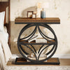 Industrial Side Table Narrow Small End Table with 3-Tier Storage for Living Room