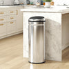 50L Sensor Bin, Stainless Steel Kitchen Bin with Automatic Close