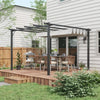 3x3(m) Pergola Gazebo Awning Canopy Garden Sun Shade Shelter Aluminium