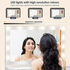 White Dressing Table with LED Lights Mirror Stool Drawers Vanity Makeup Desk Set