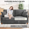 Modern 2/3 Seater Corduroy Sofa Bed with 2 Bolster Home Room Recliner Couch Sofa