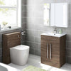 Vanity Unit & Basin Sink Cabinet Bathroom Storage Furniture Free Standing Wall