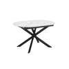 Dusk Brooke Stone & Black Oval Extendable 4-8 Seater Dining Table RRP £599