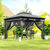 3 x 3(m) Pop Up Gazebo Tent with Netting, Height Adjustable, Grey