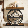 Industrial Side Table Narrow Small End Table with 3-Tier Storage for Living Ro