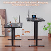120-140cm Electric Standing Desk Adjustable Height Sit Stand Office Desk UK