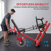 Leg Press Machine with Wheels, Adjustable Leg Extension Squat Machine