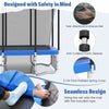 Heavy Duty Recreational Trampoline 10 x 8FT Backyard Trampoline-Blue