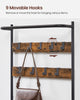 Coat Rack with Shoe Storage, Hall Tree, Coat Stand with Bench, HSR411B01