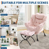 Comfy Lazy Chair with Footstool Relax Lounge Chair Accent Armchair Sofa Chair