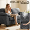 2 Seater Sofa, Chenille Sofa with Spring Cushions, Wide Armrests
