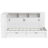 Daybed 3FT Single Wooden Storage Bed w/ Drawers & Shelves for Kids, Teenagers