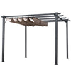 3x3(m) Pergola Gazebo Awning Canopy Garden Sun Shade Shelter Aluminium