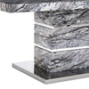 Parini High Gloss Coffee Table In Melange Marble Effect