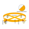 55 Gallon Drum Dolly Cart with 4 Swivel Caster Wheels Barrel Cart Transport Cart