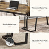 160 cm Executive Desk, Large Office Computer Desk Writing Desk with Metal Frame