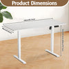 120-140cm Electric Standing Desk Adjustable Height Sit Stand Office Desk UK