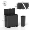 3 x 20L Triple Kitchen Bin Pedal Bin for Recycling and Waste, Black