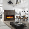 Electric Fireplace 183cm Freestanding/Wall Mounted/Recessed with Flame Effect