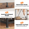 Coat Rack Hall Tree w/ Bench Hook Shoe Storage Coat Entryway Organizer Storage