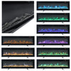 40 50 60"Electric Fire Wall Mounted Recessed Electric Fireplace With 9 LED Flame