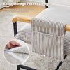 Single Accent Chair with Metal Frame Wide Seat Corduroy Armchair Living Room