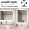 Bluetooth Bathroom LED Mirror With Demister Pad Touch Sensor Lights 600x800mm