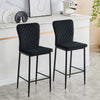 Set of 2/4/6 Bar Stools Velvet Breakfast Bar Chairs Kitchen Office Restaurant