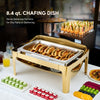 Chafing Dishes Buffet Sets Pans Stainless Steel Food Warmer 6.3qt/8.4qt