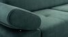 L-Shaped Corner Sofa Bed with Storage Springs Blue Green Grey IDRI New