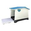 HugglePets Plastic Dog Kennel Weatherproof Pet House In & Outdoor Animal Shelter