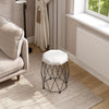 Dressing Table with LED Lights Mirror Stool 5 Drawers Vanity Makeup Desk Set