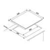 Cookology Plug-In Induction Hob 60cm 4 Zones & Bridging Function - Black