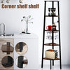 5 TIER LADDER SHELF WOOD FLOWER RACK CORNER STORAGE UNIT PLANT STAND DISPLAY UK
