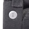 2 Seater Pull Out Sofa Bed Loveseat Recliner with Hidden Table, Cup Holders, USB