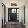 Luxury Crystal Ceiling Light 6-Light Semi Flush Mount Ceiling Light Fixture Lamp