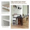 Reception Desk Front Counter Desk w/Lockable Drawer Checkout Table w/Shelf