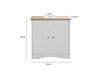 Bathroom Under Sink Cabinet Basin Storage Cupboard Vanity Unit