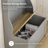Grey Coat Stand with Shoe Storage, Hallway Unit & Storage Bench,