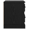 Bedside Cabinet Black Oak 39 x 39 x 47.5 cm Engineered Wood