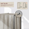 Industrial Wooden Wardrobe With Hanging Rail Shelf Clothes Storage Organiser